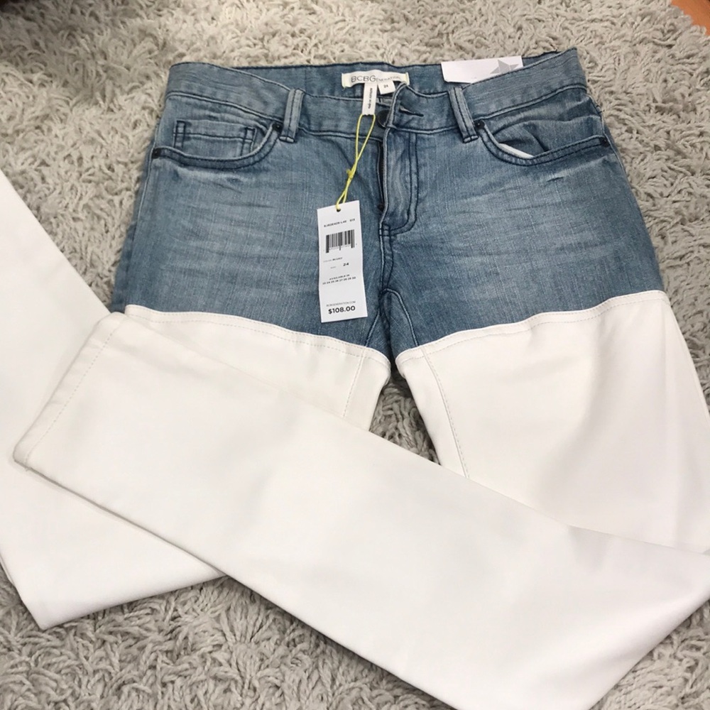 BCBG leather pants